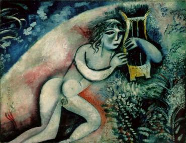 Orphée, 1912 - 1914, Œuvre sur toile de Marc Chagall