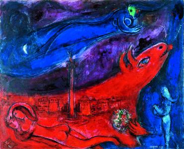 Paris Series: The Bastille (1953) | Marc Chagall