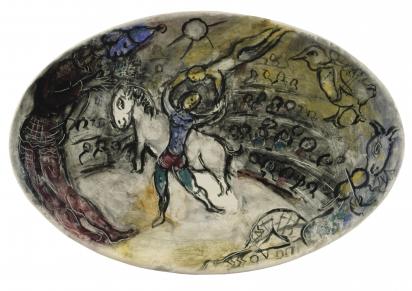 Cirque, 1958, Céramique de Marc Chagall