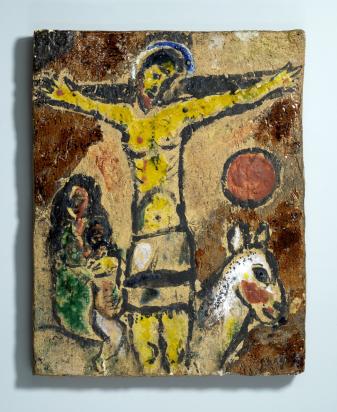 Crucifixion, 1951, Ceramic by Marc Chagall