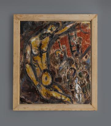 The Descent from the Cross, 1951, Ceramic by Marc Chagall