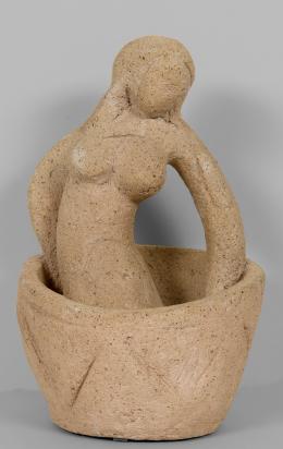 Woman Bathing, 1953, Ceramic by Marc Chagall