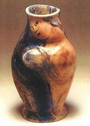 Woman and Bird or For Ramié, 1962, Ceramic by Marc Chagall