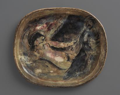 Joseph and Potiphar’s Wife, 1950, Ceramic by Marc Chagall