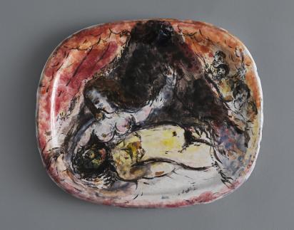 Judith and Holofernes, 1950, Ceramic by Marc Chagall