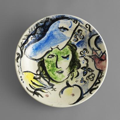 The Conversation, 1958, Ceramic by Marc Chagall