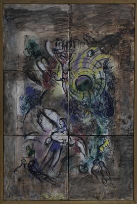 La Création de l'Homme, 1959, Céramique de Marc Chagall