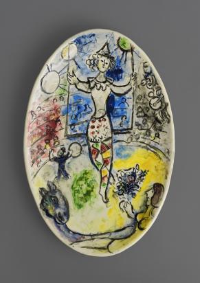 Cirque ou L'Acrobate, 1958, Céramique de Marc Chagall