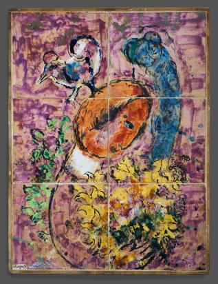 Autumn, 1953, Ceramic by Marc Chagall