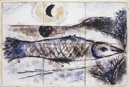 Fish, 1952, Ceramic by Marc Chagall