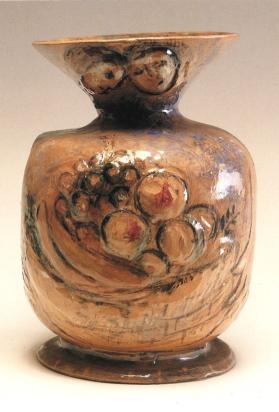 Vase with Fruit, 1952, Ceramic by Marc Chagall