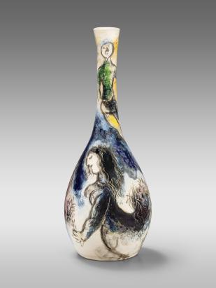 The Offering to the Lovers, 1954, Ceramic by Marc Chagall