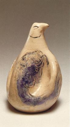 Fig-Bird or Self-portrait, 1953, Ceramic by Marc Chagall