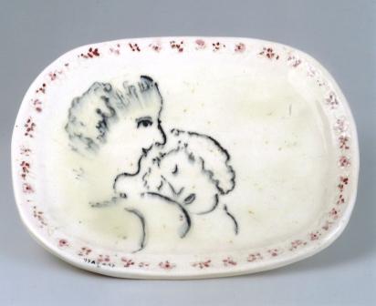 Motherhood, 1950, Ceramic by Marc Chagall