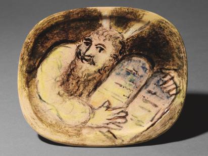 Moses and the Tablets of Stone, 1950, Ceramic by Marc Chagall