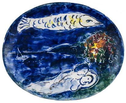 For Vava, 1954, Ceramic by Marc Chagall