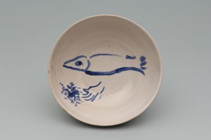 Ida Chagall’s wedding service: bowl 13: Fish With Flowers, 1951, Ceramic by Marc Chagall