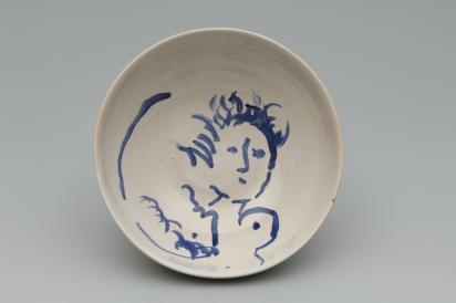 Ida Chagall’s wedding service: bowl 8: Lovers, 1951, Ceramic by Marc Chagall