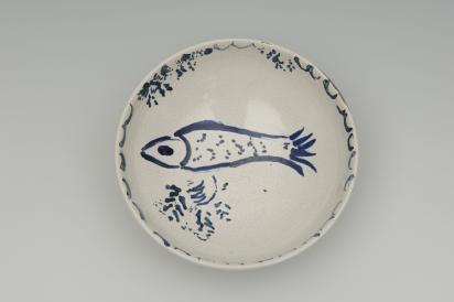 Ida Chagall’s wedding service: large bowl: Fish, 1951, Ceramic by Marc Chagall