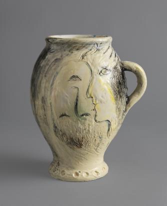 Tête-à-tête, 1953, Ceramic by Marc Chagall