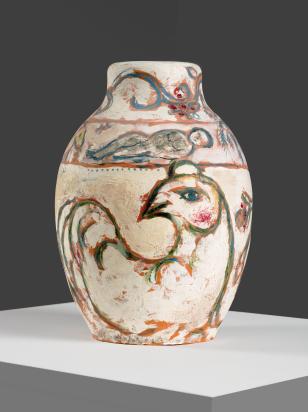 Vase blanc mat, 1956, Céramique de Marc Chagall